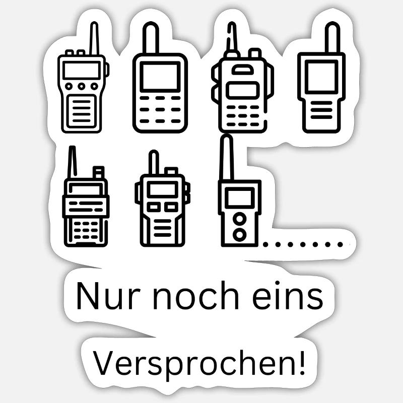 Nur noch ein. Versprochen Sticker Größe S (10 x 10 cm)