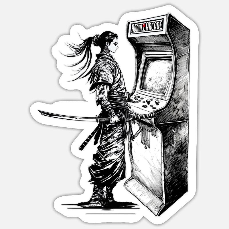 Ronin Arcade 2 Sticker Größe S (10 x 10 cm)