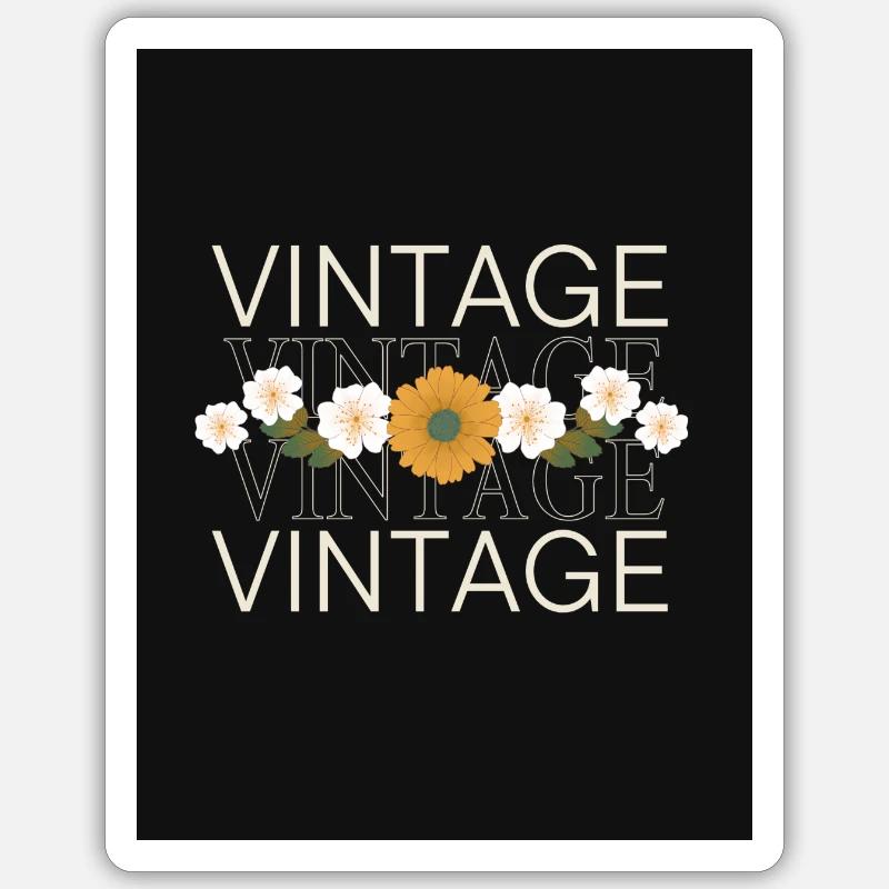 Millésime - Sticker taille S (10 x 10 cm) - blanc mat