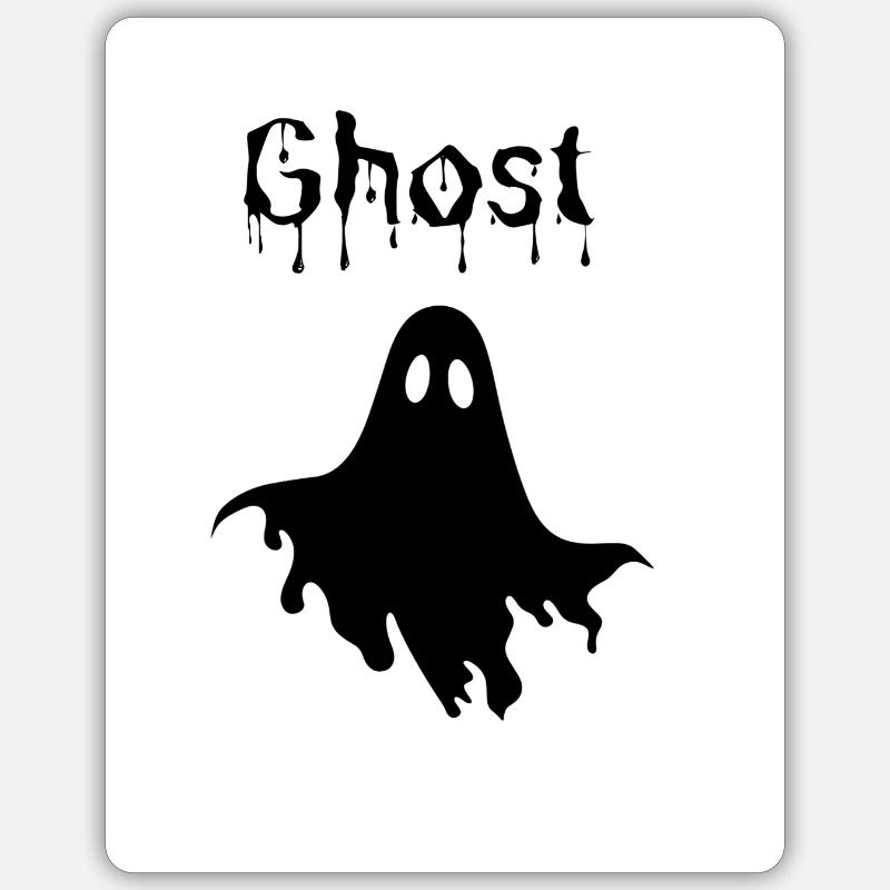 Ghost - Sticker Größe S (10 x 10 cm) - Mattweiß