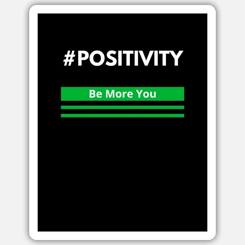 Positivity - Sticker size S (10 x 10 cm) - white matte