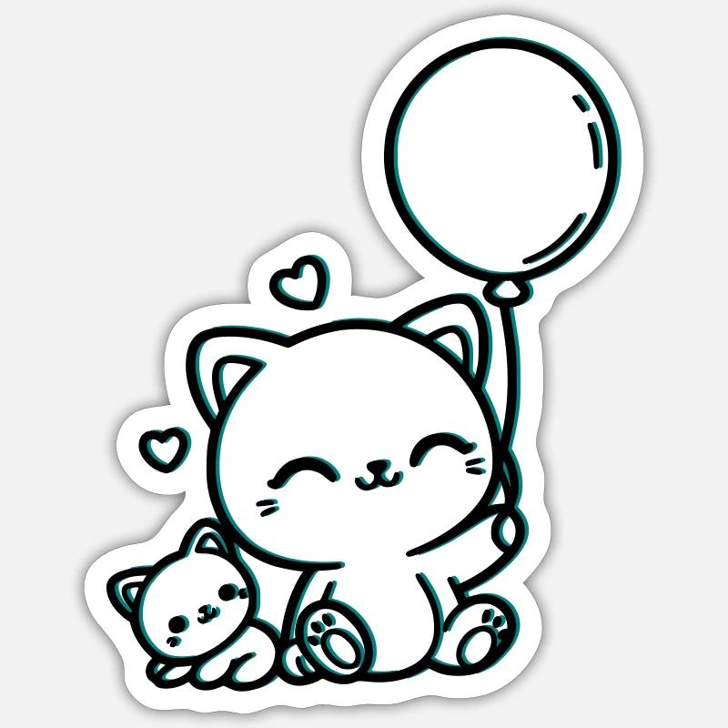 Feline Sticker size S (10 x 10 cm)