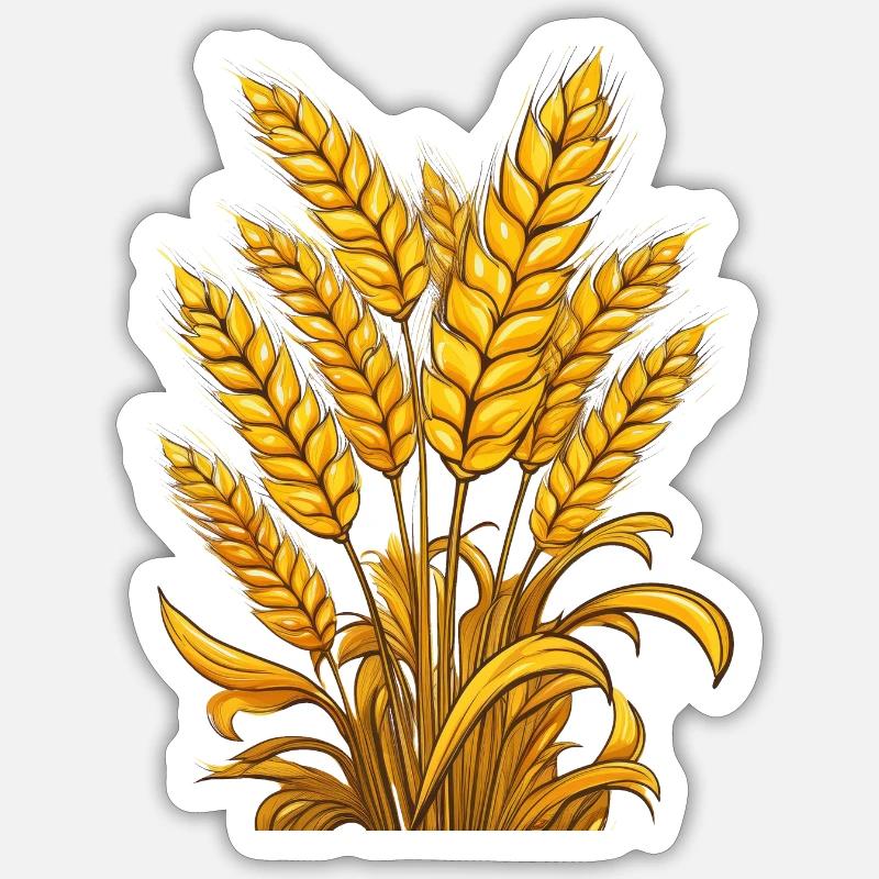 Wheat Sticker size S (10 x 10 cm)