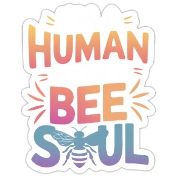 Honigbiene Imker Bienen Biene - Sticker Größe S (10 x 10 cm) - Mattweiß - Vorne
