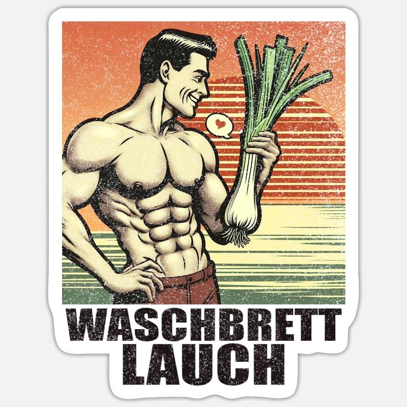 Planche à laver Leek Fun - Sticker taille S (10 x 10 cm) - blanc mat