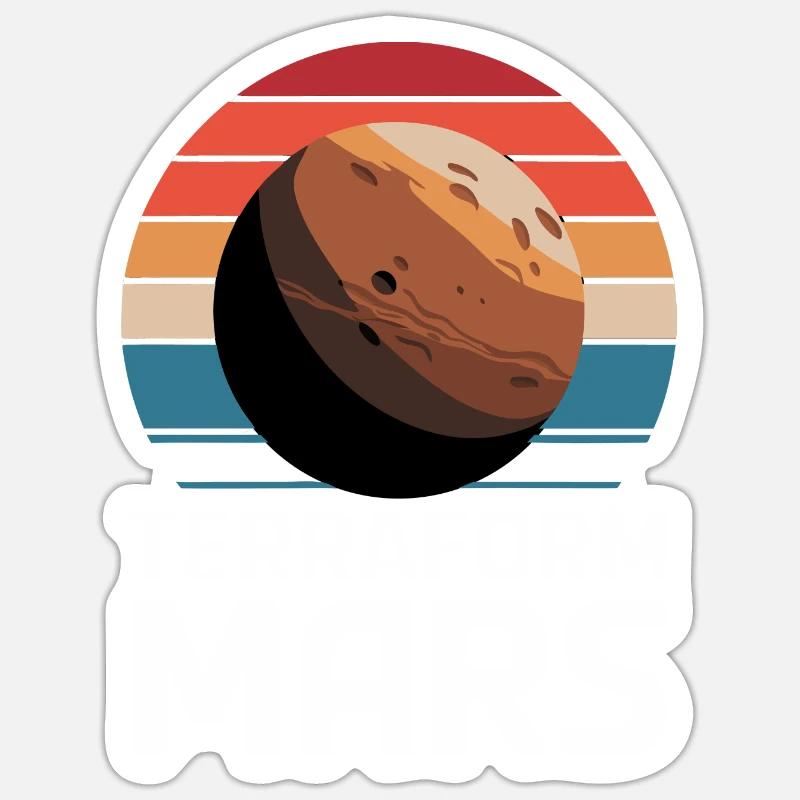 Mars Planet Planet Solar System Sticker size S (10 x 10 cm)