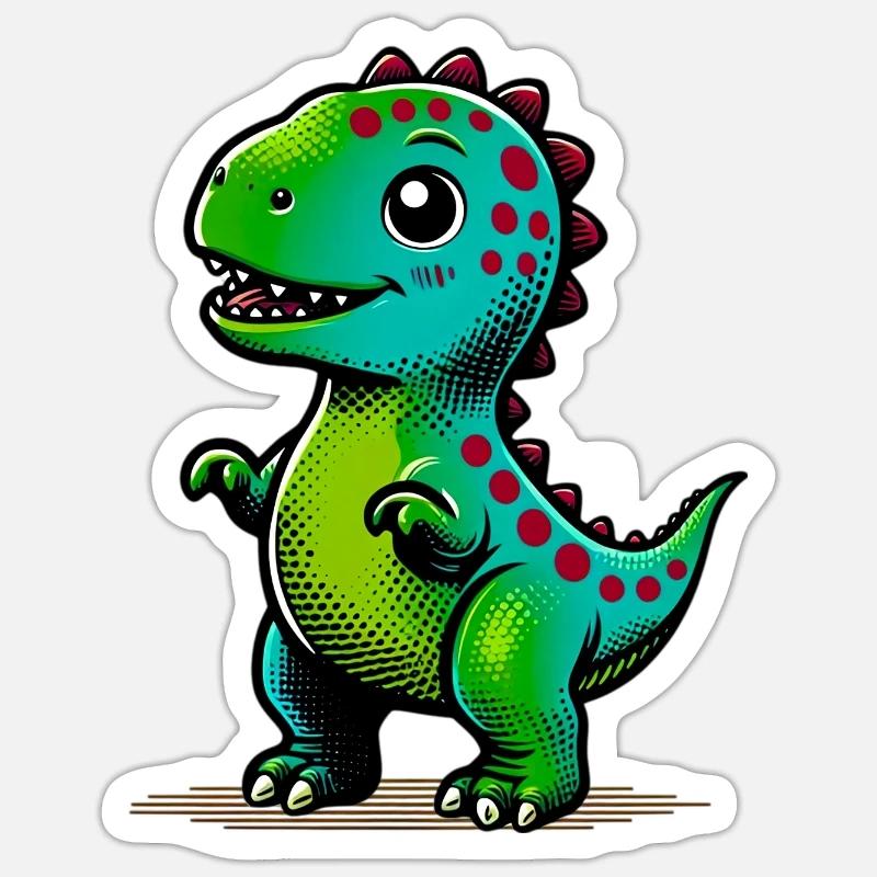 Dinosaur - Sticker size S (10 x 10 cm) - white matte