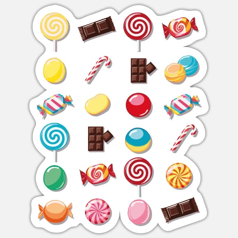 Dolci e dolcetti Sticker formato S (10 x 10 cm)