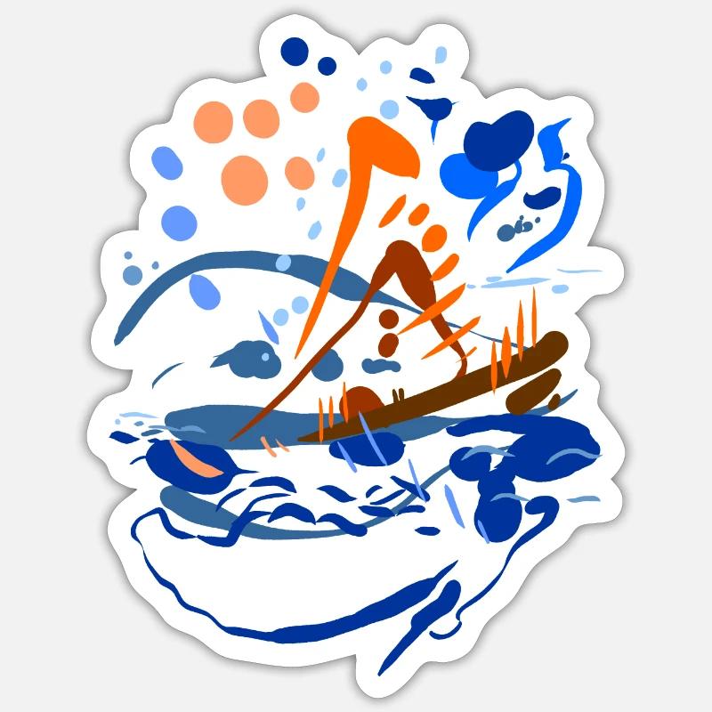 Abstract Sticker size S (10 x 10 cm)