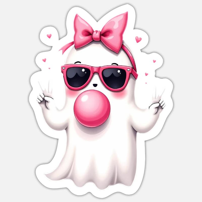 Cute Ghost Sticker size S (10 x 10 cm)