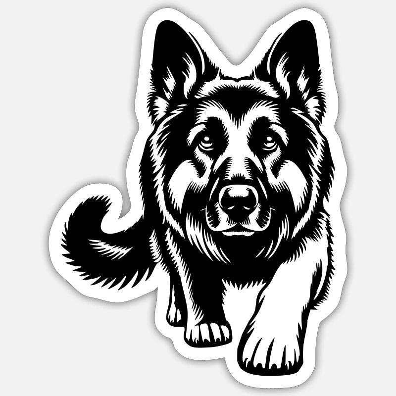 German Shepherd Sticker size S (10 x 10 cm)