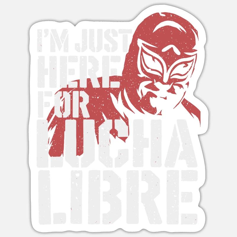 Action et look lutte - Sticker taille S (10 x 10 cm) - blanc mat