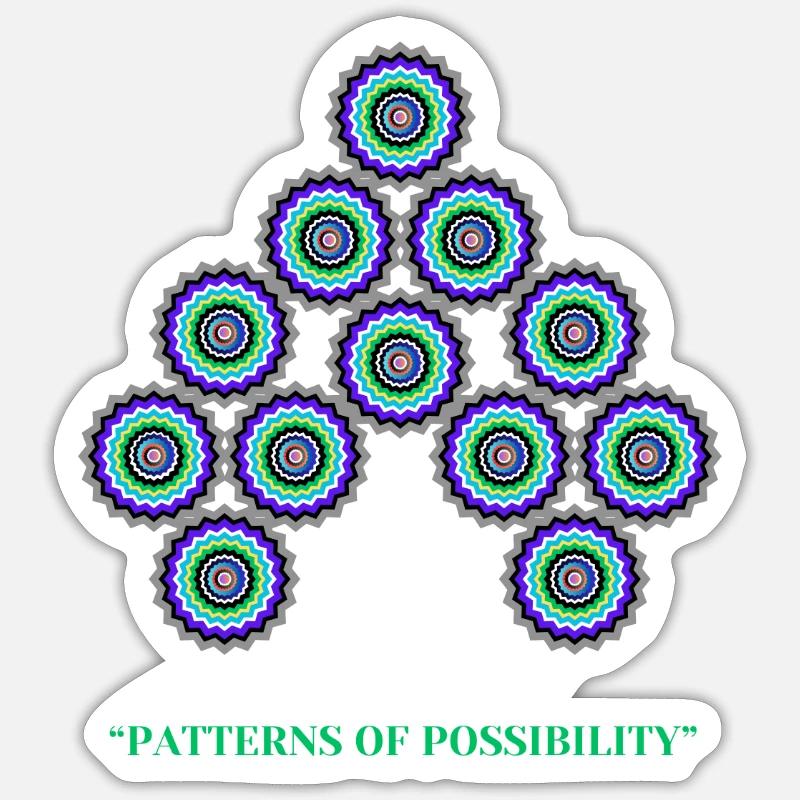 Patterns Of Possibility - Sticker size S (10 x 10 cm) - white matte