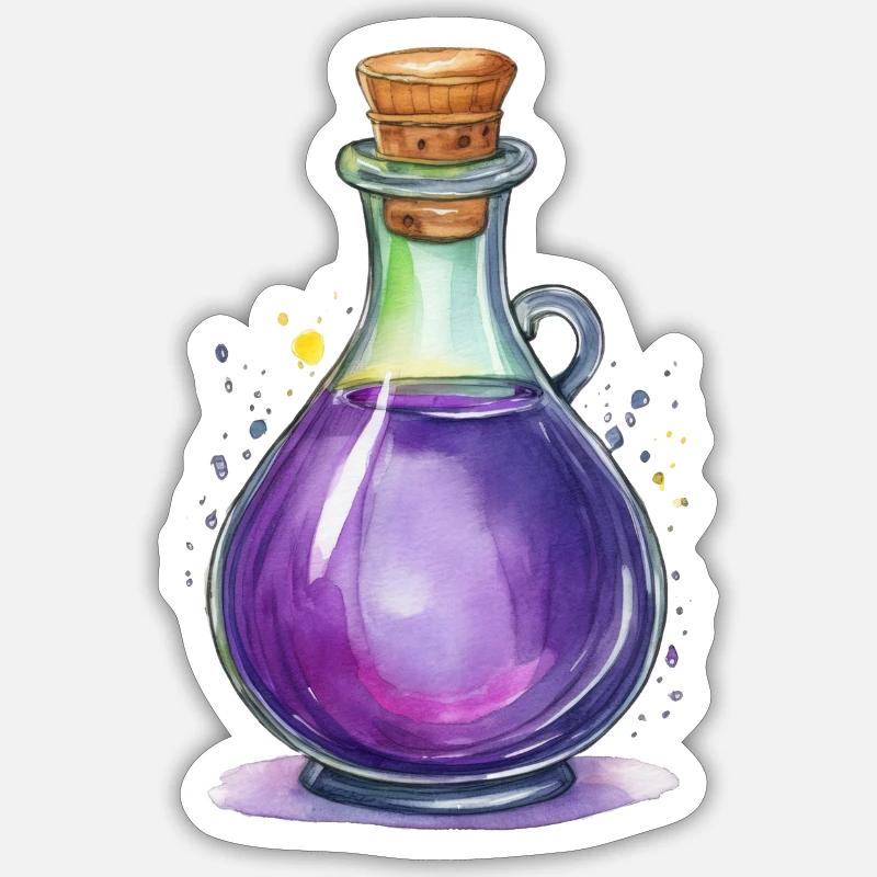 A magic potion - Sticker size S (10 x 10 cm) - white matte