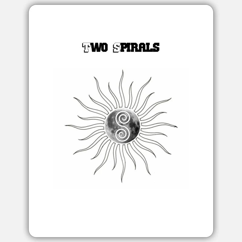 Two Spirals - Art 2 Sticker taille S (10 x 10 cm)