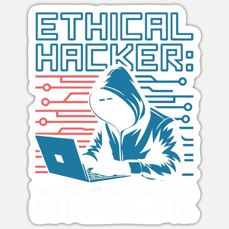 Hacker éthique Sticker taille S (10 x 10 cm)