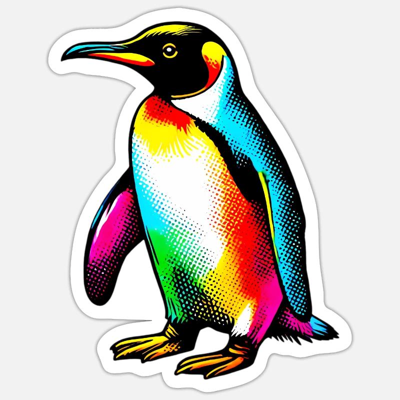 Penguin - Sticker size S (10 x 10 cm) - white matte