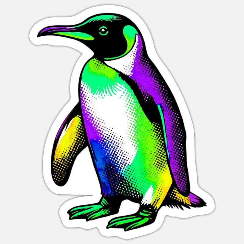 Penguin - Sticker size S (10 x 10 cm) - white matte