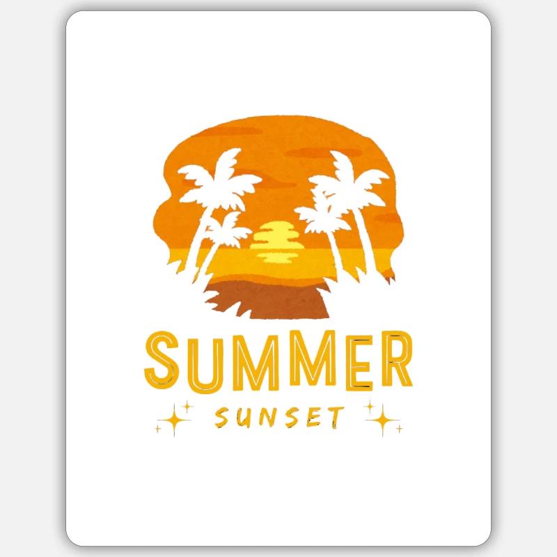 Summer Design - Sticker size S (10 x 10 cm) - white matte