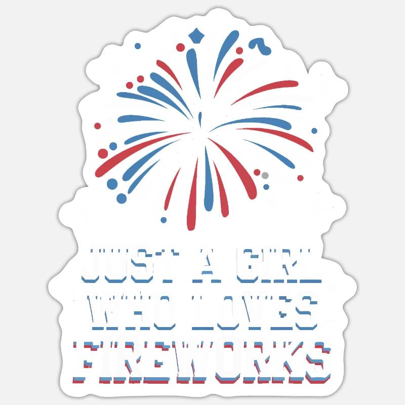 Pyrotechnics Fireworks Pyrotechnics - Sticker size S (10 x 10 cm) - white matte