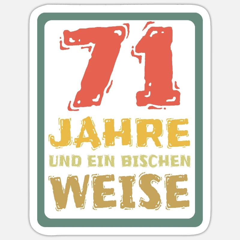 71 - Sticker taille S (10 x 10 cm) - blanc mat