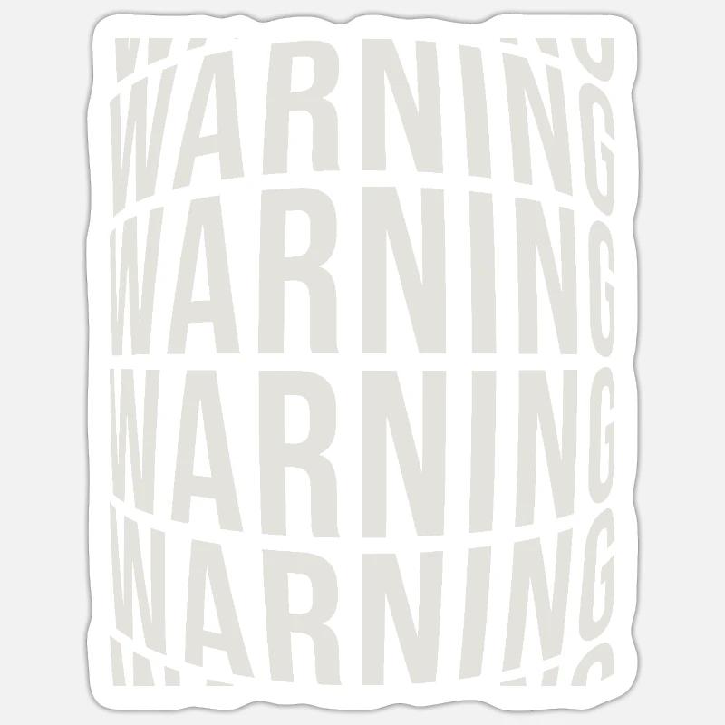 Warning Sticker size S (10 x 10 cm)