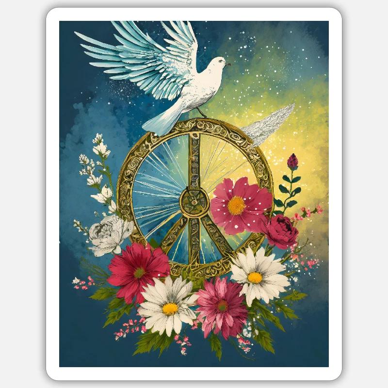 Peace Sticker size S (10 x 10 cm)