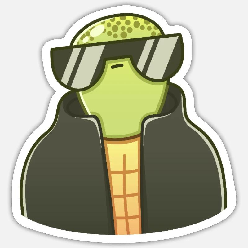 Calm Turtle Sticker size S (10 x 10 cm)