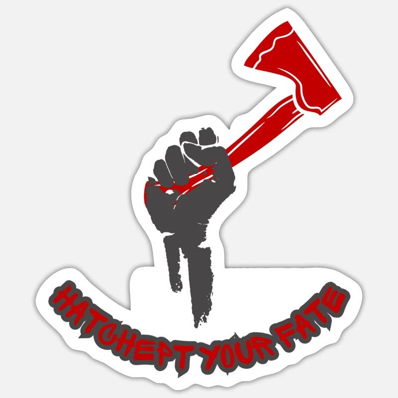 FAITES ÉCLORE VOTRE DESTIN - Sticker taille S (10 x 10 cm) - blanc mat