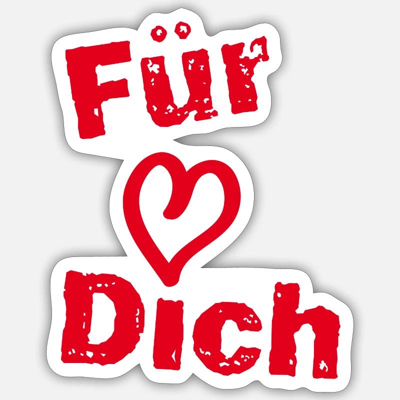 Pour vous - Sticker taille S (10 x 10 cm) - blanc mat