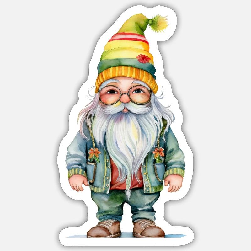 Funny Dwarf Sticker size S (10 x 10 cm)