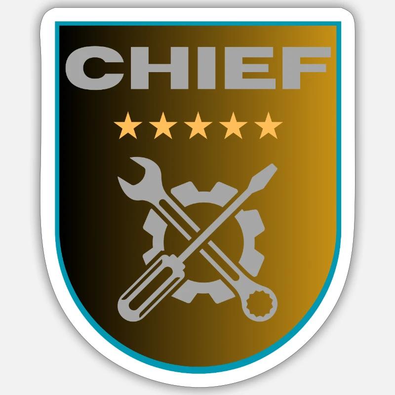 Chief Workshop Sticker size S (10 x 10 cm)