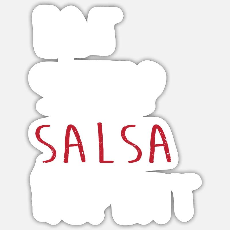 Salsa Dancer Dancer - Sticker size S (10 x 10 cm) - white matte