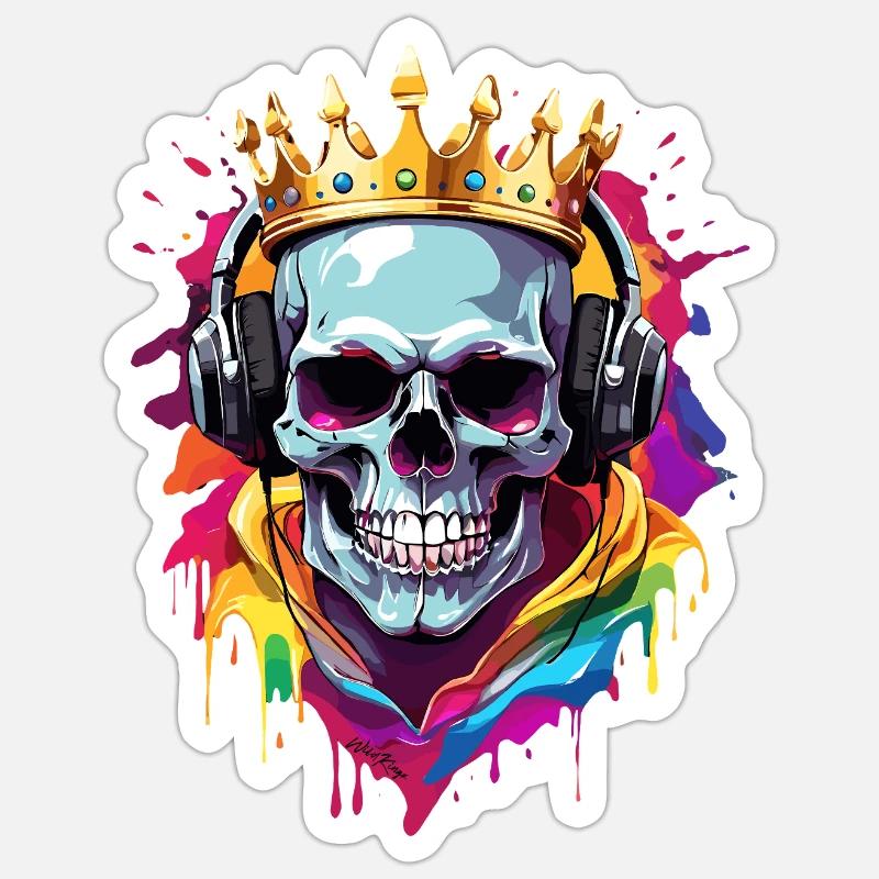 Kopfhörer Sticker Größe S (10 x 10 cm)