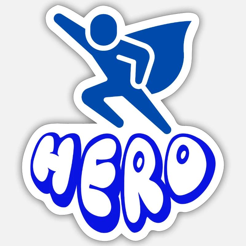 Héros Sticker taille S (10 x 10 cm)