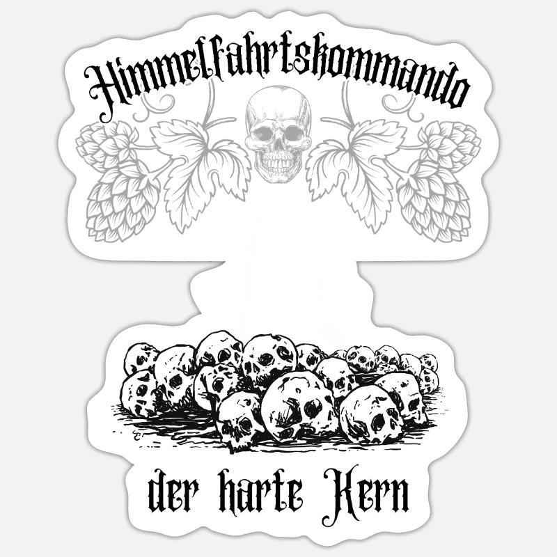 Himmelfahrtskommando Männertag Vatertag Sticker Größe S (10 x 10 cm)