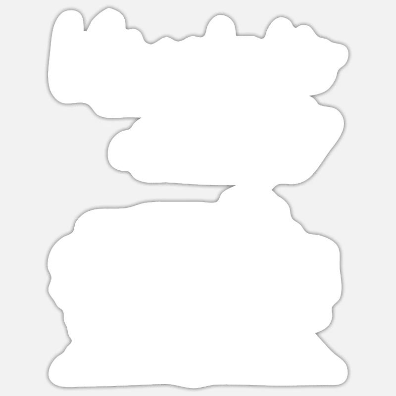 Livre de fleurs Lecture Cadeau - Sticker taille S (10 x 10 cm) - blanc mat