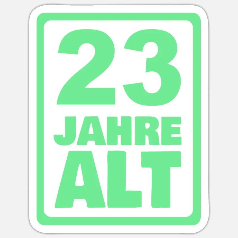 23 - Sticker taille S (10 x 10 cm) - blanc mat