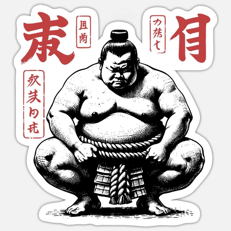 Sumo Sticker taille S (10 x 10 cm)