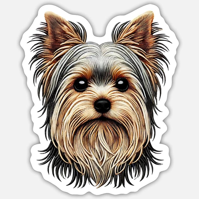 Yorkshire Terrier Sticker size S (10 x 10 cm)