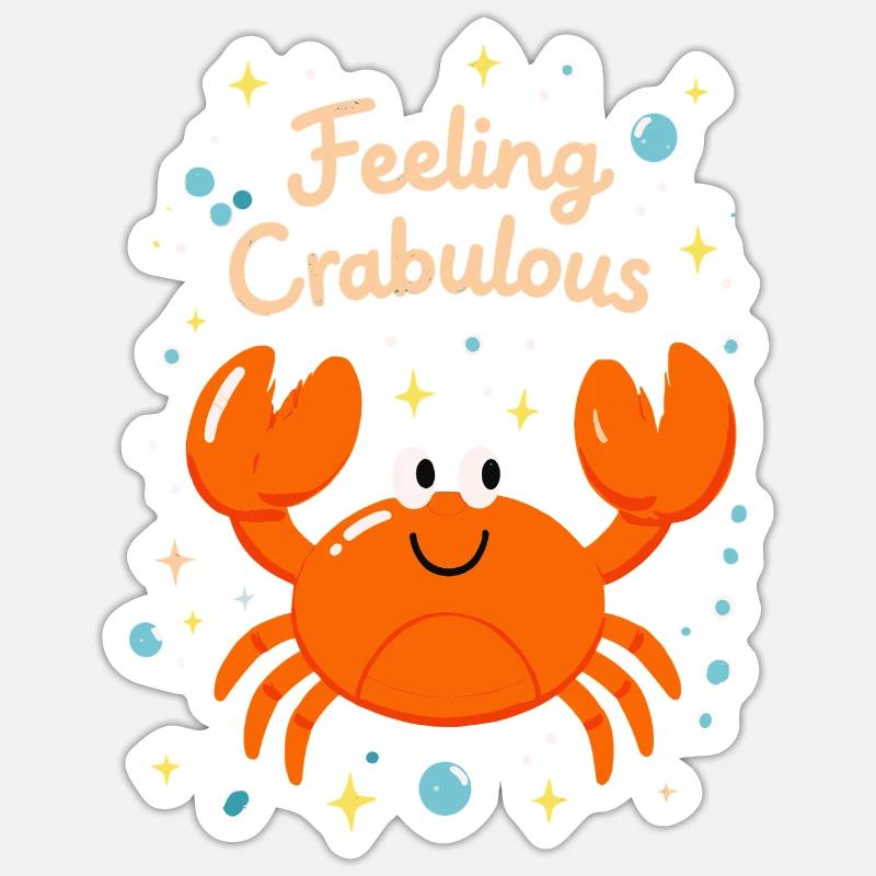 Feeling Crabulous Sticker size S (10 x 10 cm)