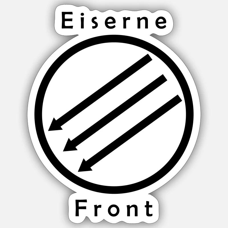 Eiserne Front - Drei Pfeile Sticker size S (10 x 10 cm)