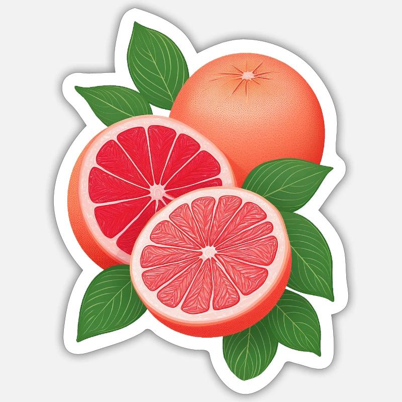 Pamplemousse Sticker taille S (10 x 10 cm)