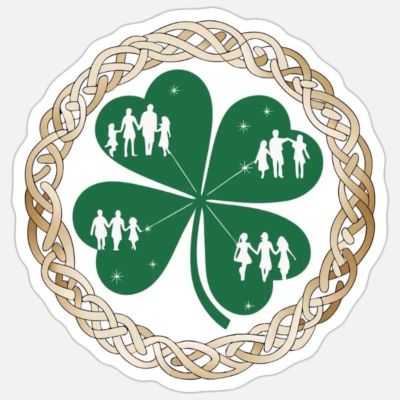 Fête de la Saint-Patrick Sticker taille S (10 x 10 cm)
