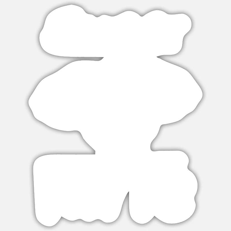 Super kiné - Sticker taille S (10 x 10 cm) - blanc mat