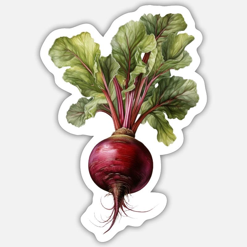 Betterave / Betterave Sticker taille S (10 x 10 cm)