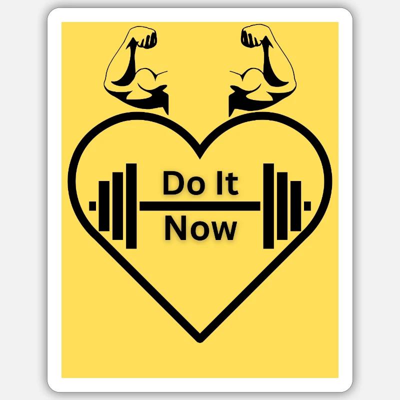 Do It 1 - Sticker Größe S (10 x 10 cm) - Mattweiß