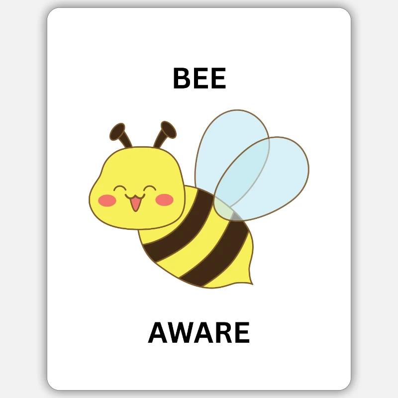 BEE Sticker Größe S (10 x 10 cm)
