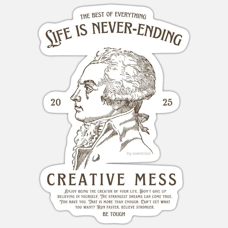 CREATIVE MESS Sticker size S (10 x 10 cm)