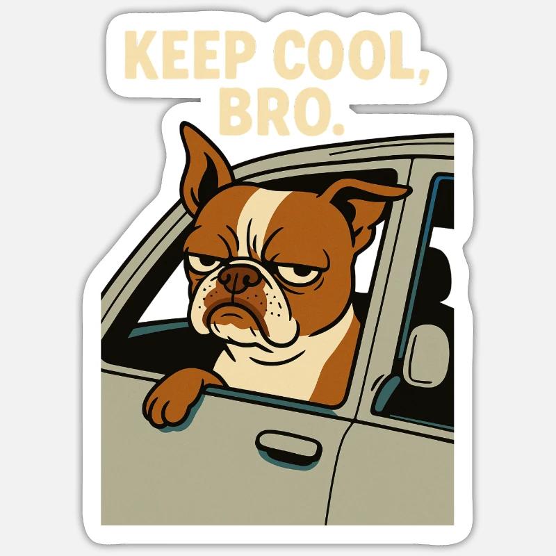 Keep Cool, Bro Pablo - Sticker size S (10 x 10 cm) - white matte